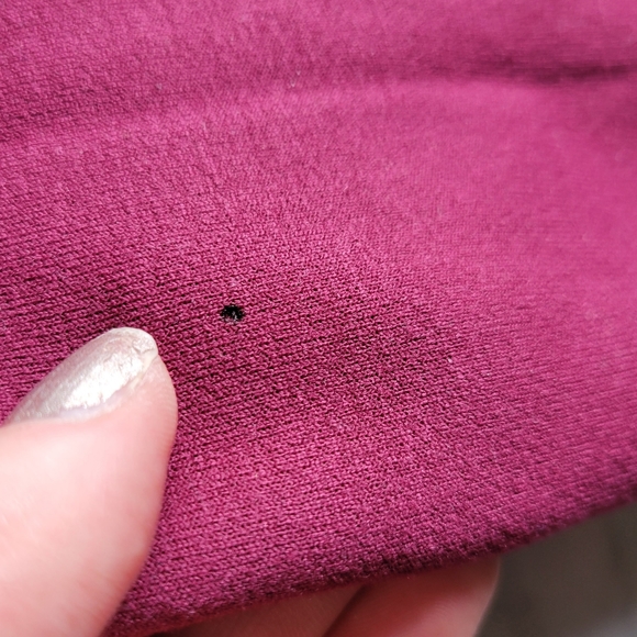 REI Sweatshirt Maroon Red Zip Collar Small - Picture 6 of 7